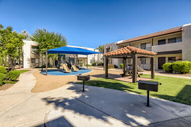 Outdoor grills at Ava Park.