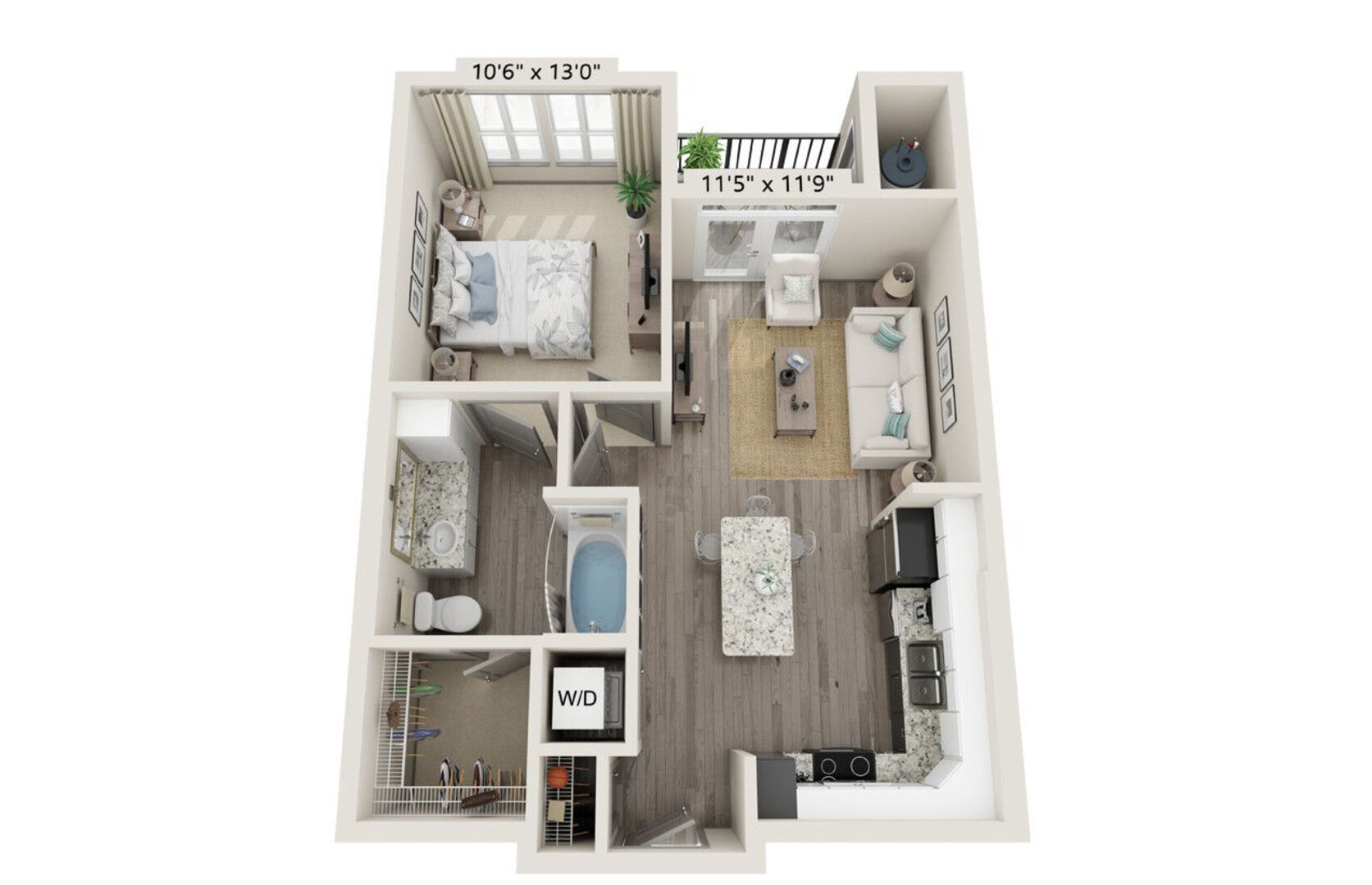 1 Bedroom Apartment – 1900 Kilgore Parkway #6307, Baytown, TX 77523