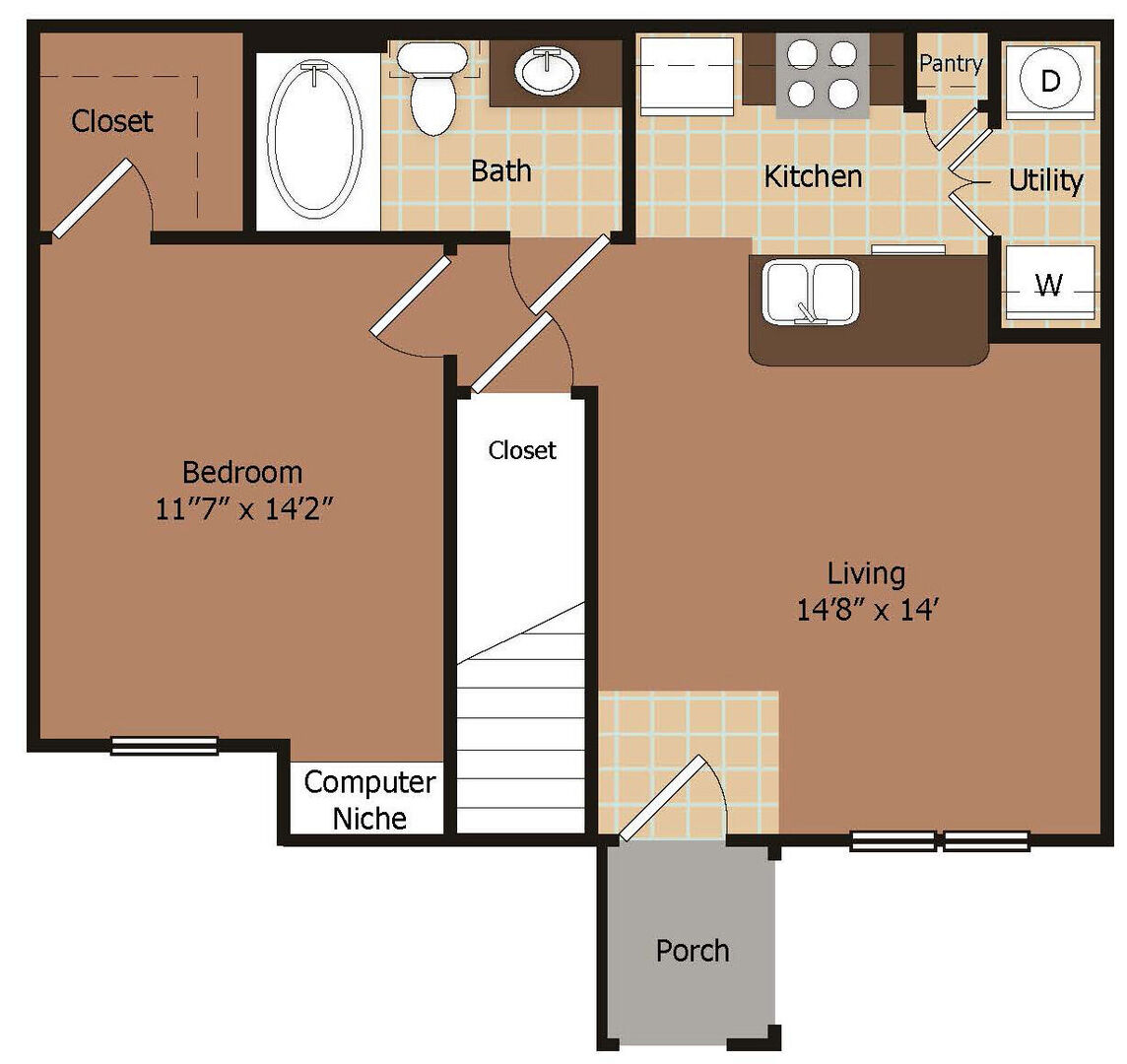 1 Bedroom Apartment – 14700 Woodson Park Drive #611, Houston, TX 77044