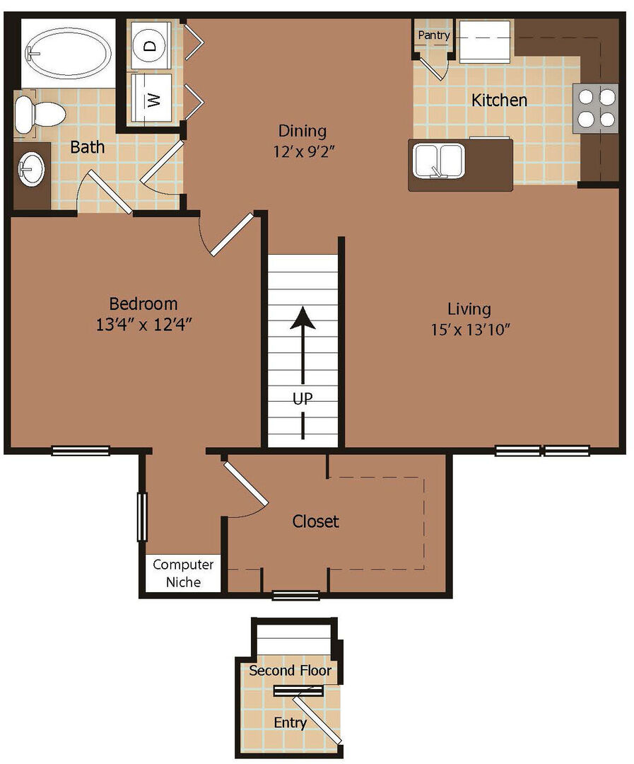 1 Bedroom Apartment – 14700 Woodson Park Drive #427, Houston, TX 77044