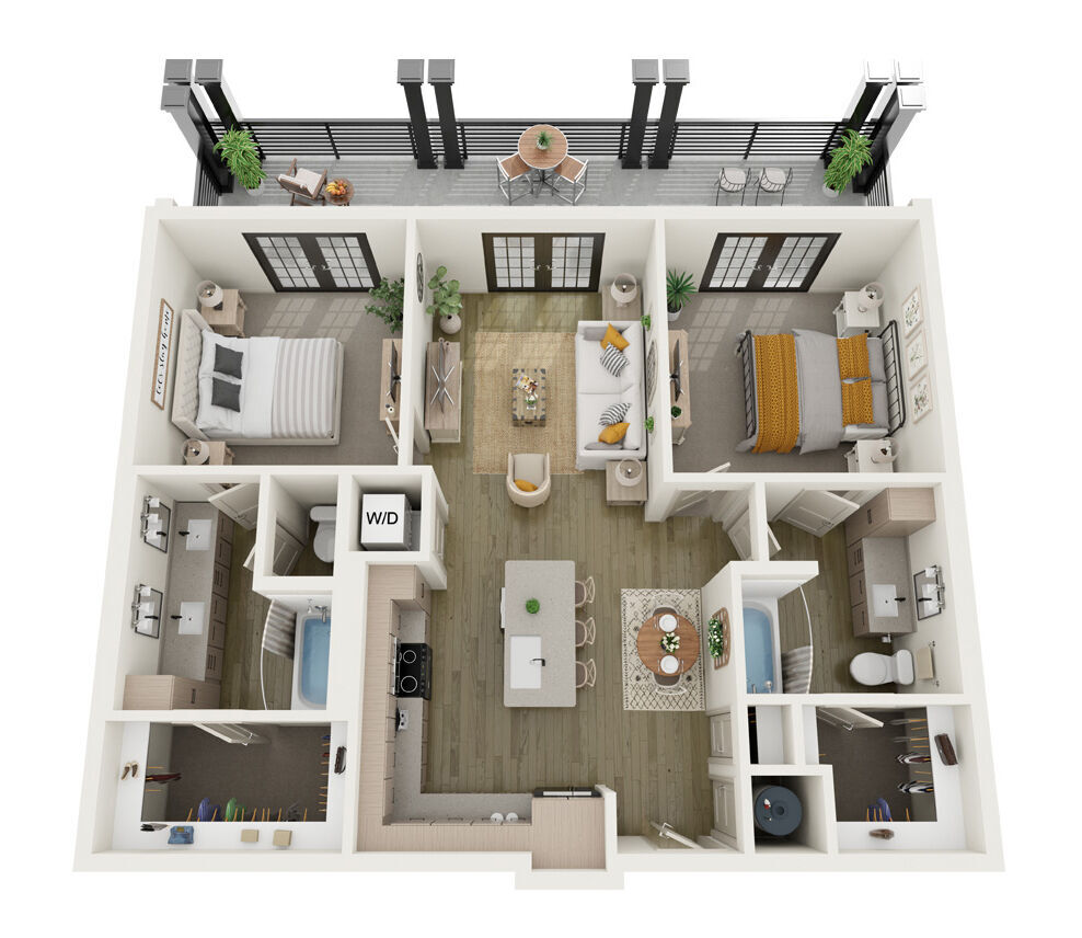 The Poplar B floor plan