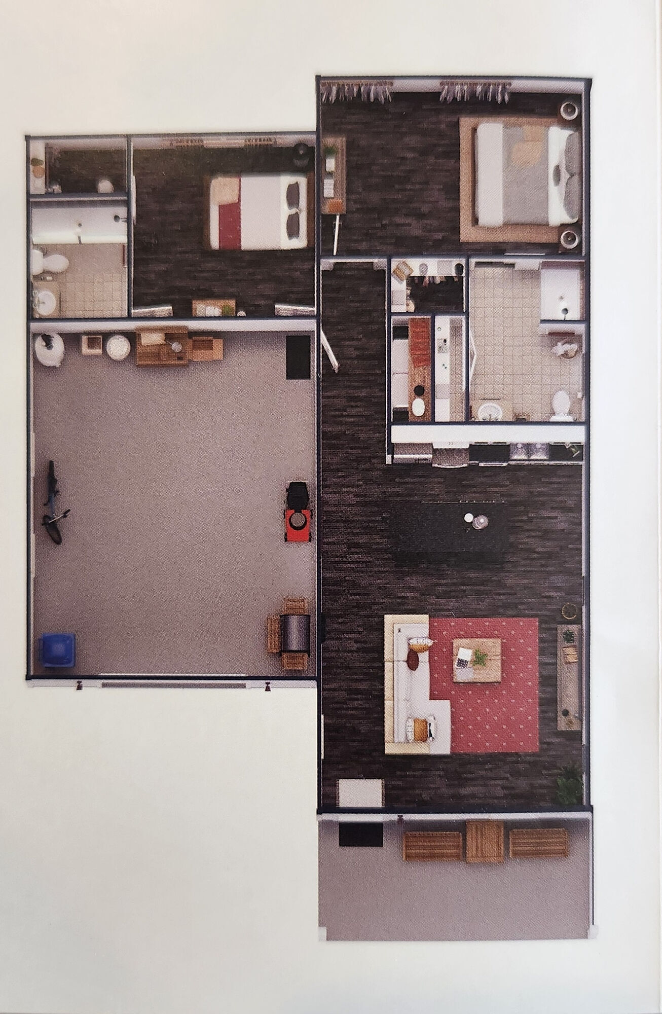 Two Bed, Two Bath Single-Story floor plan