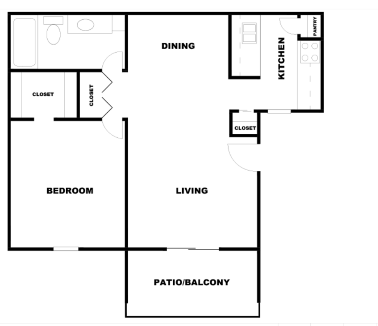 1 Bedroom Apartment – 2410 S Kirkwood Rd #212, Houston, TX 77077