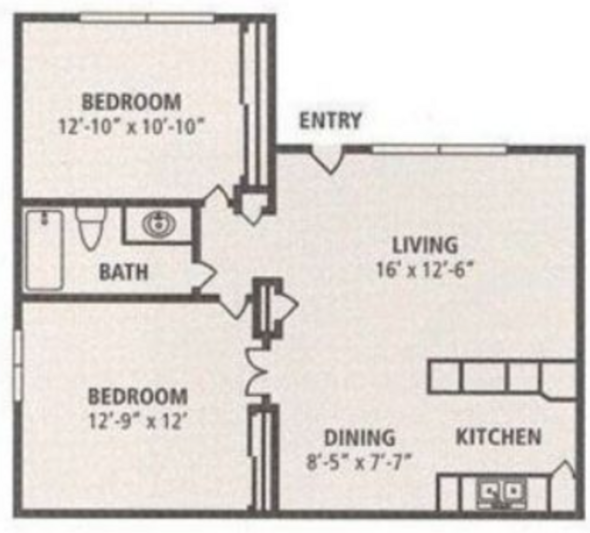 2 Bedroom Apartment – 6500 W 43rd St #809, Houston, TX 77092