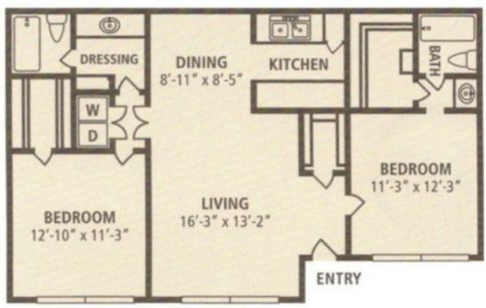 2 Bedroom Apartment – 6500 W 43rd St #311, Houston, TX 77092