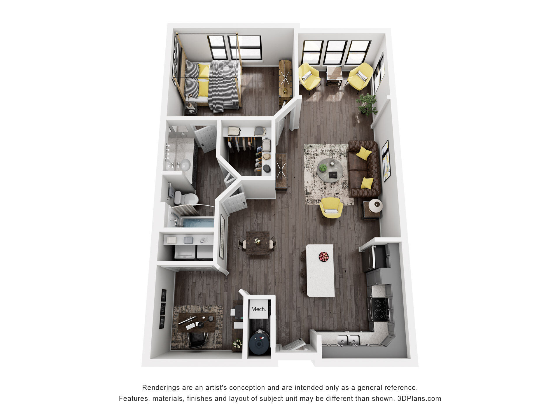 1AS floor plan