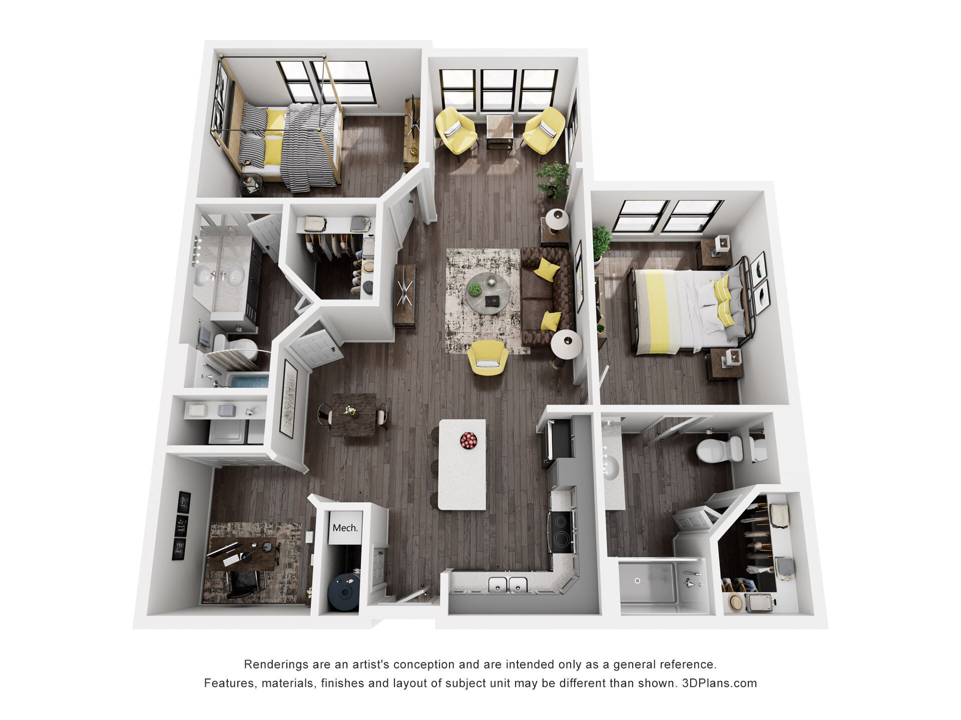 2AS floor plan