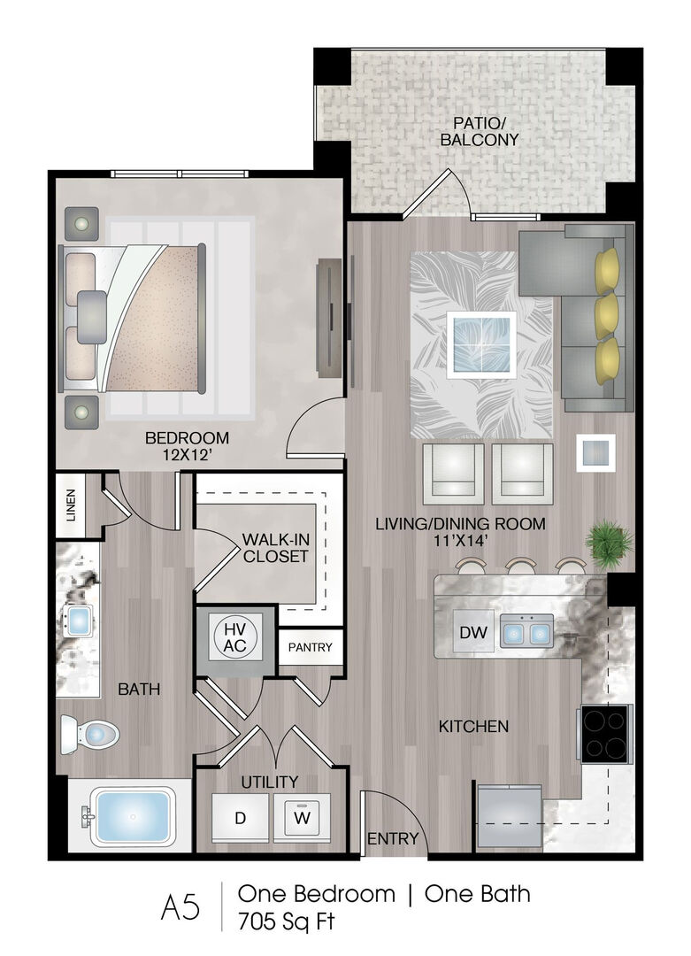 1 Bedroom Apartment – 23403 Kingsland Boulevard #7116, Katy, TX 77494