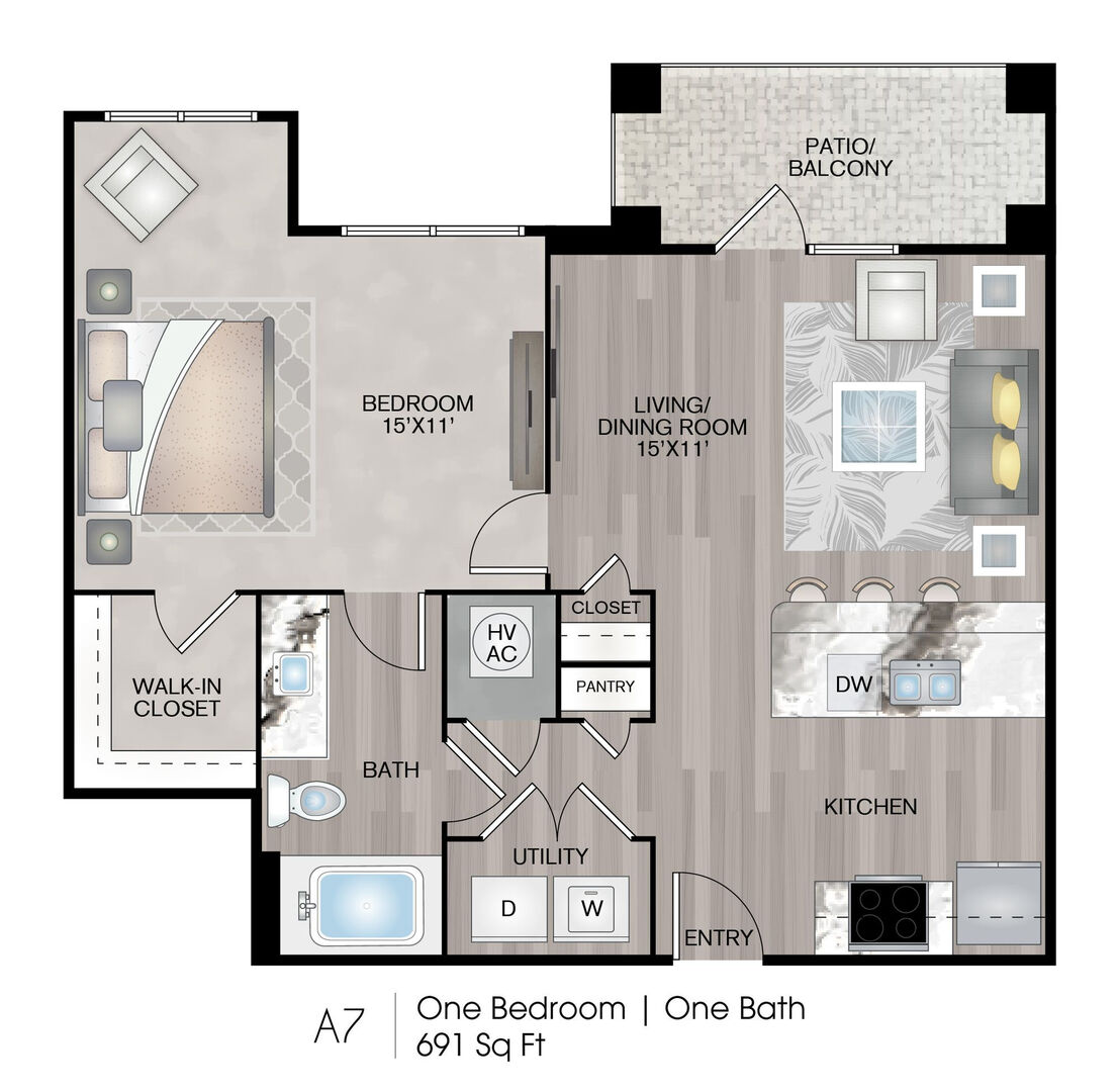 1 Bedroom Apartment – 23403 Kingsland Boulevard #5310, Katy, TX 77494