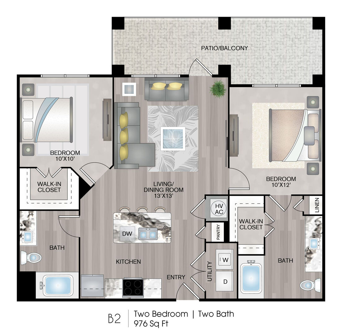 2 Bedroom Apartment – 23403 Kingsland Boulevard #7321, Katy, TX 77494