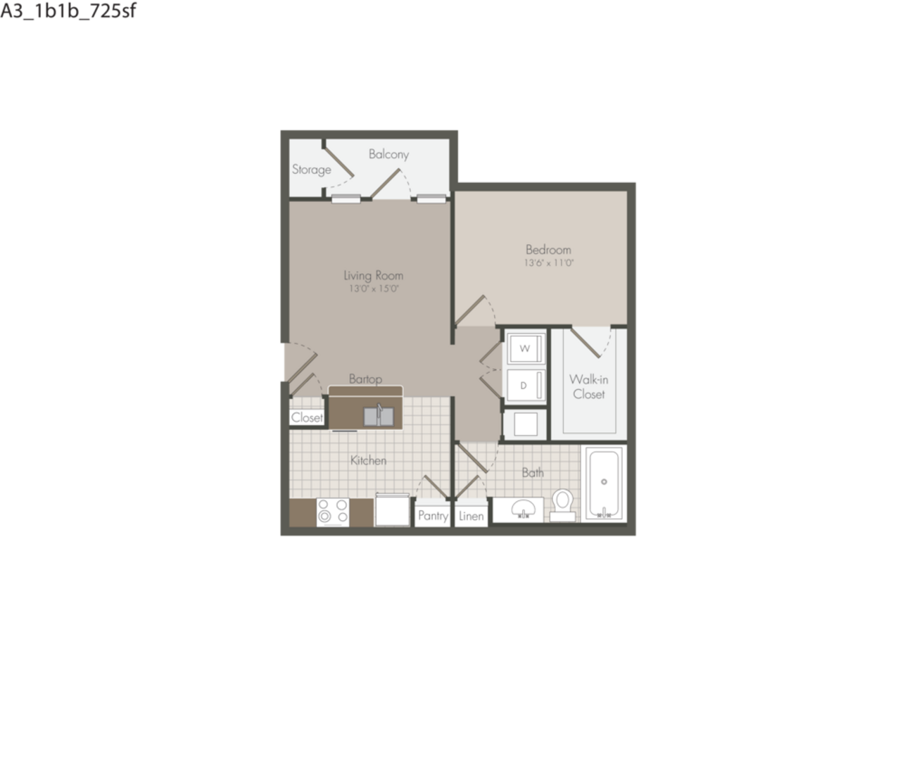 1 Bedroom Apartment – 9393 Farm to Market 1960 Bypass Road West #2105, Humble, TX 77338