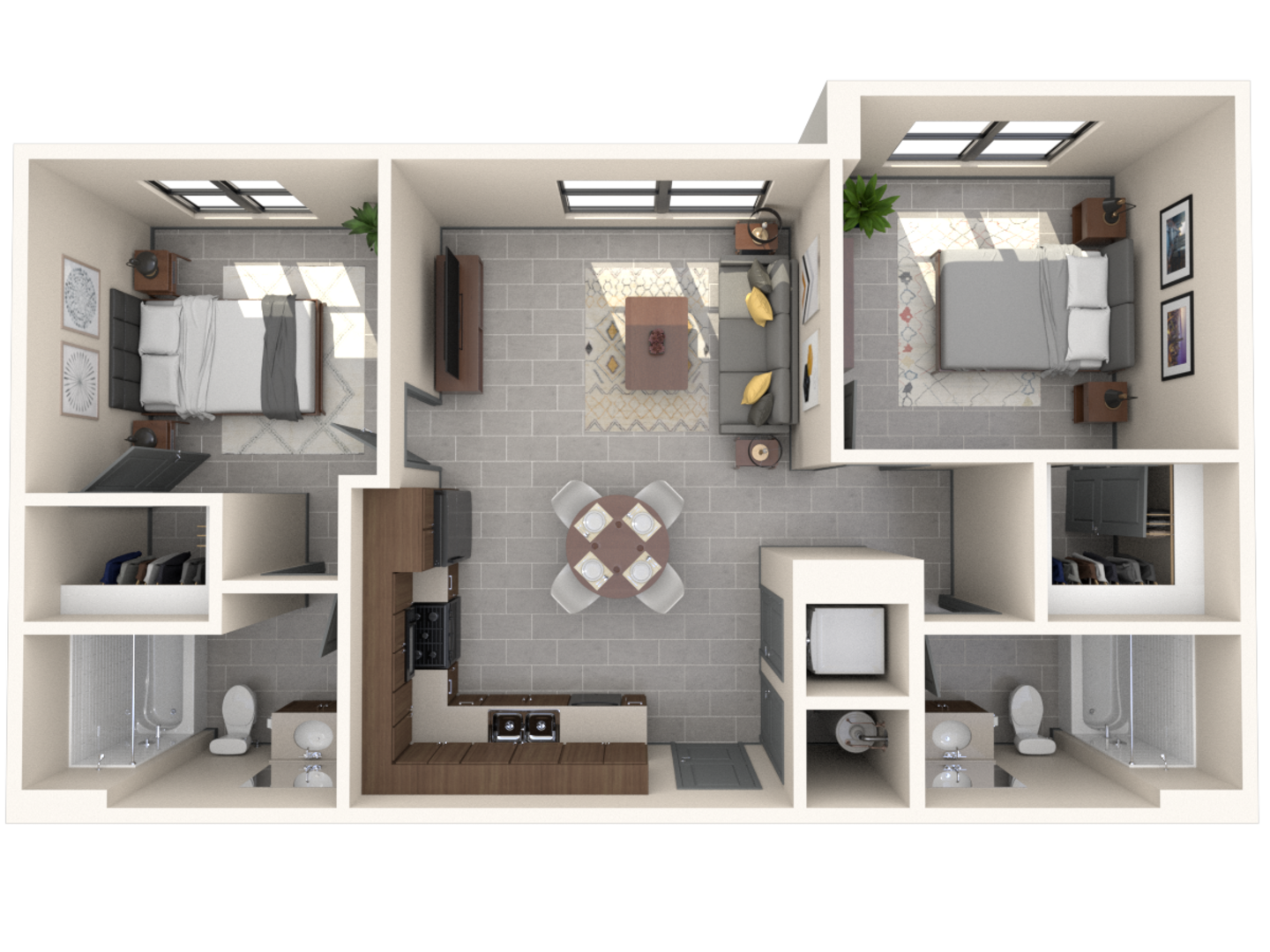 2 Bedroom floor plan