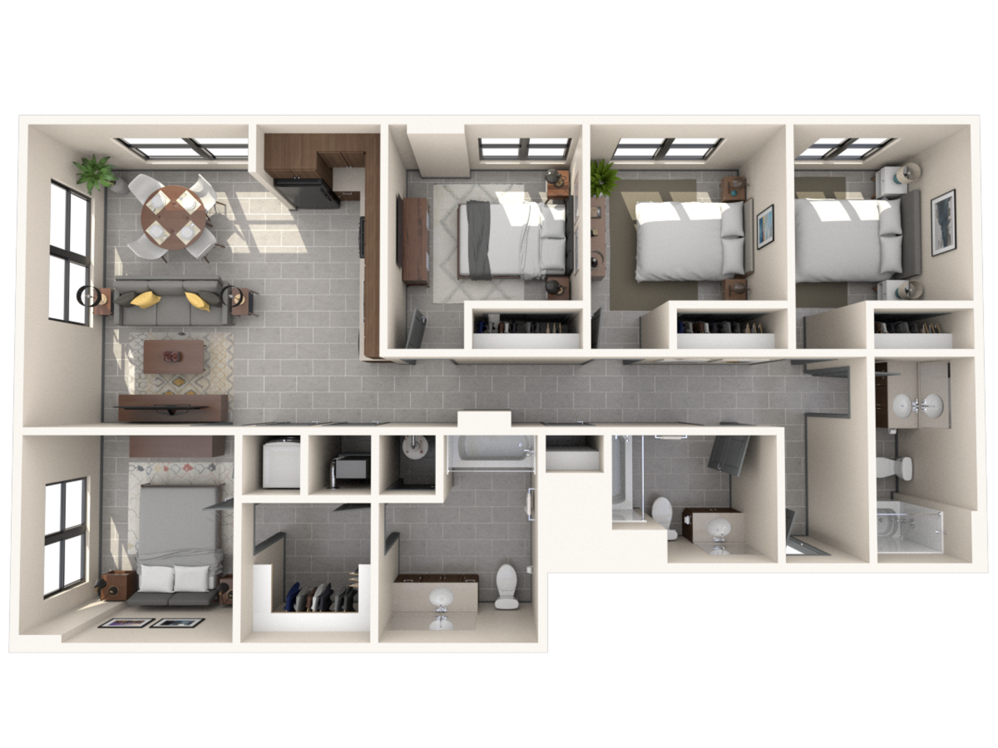 4 Bedroom floor plan