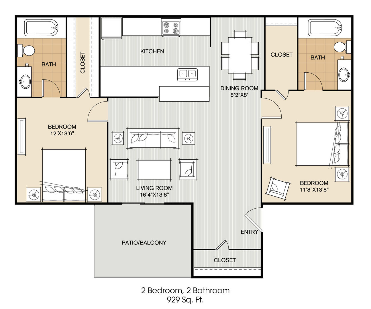 2 Bedroom Apartment – 704 East Waring Street #132, Dayton, TX 77535