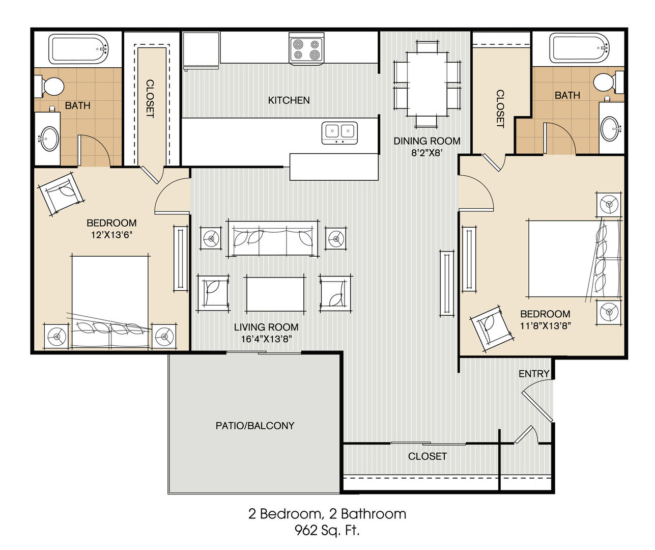 2 Bedroom Apartment – 704 East Waring Street #249, Dayton, TX 77535