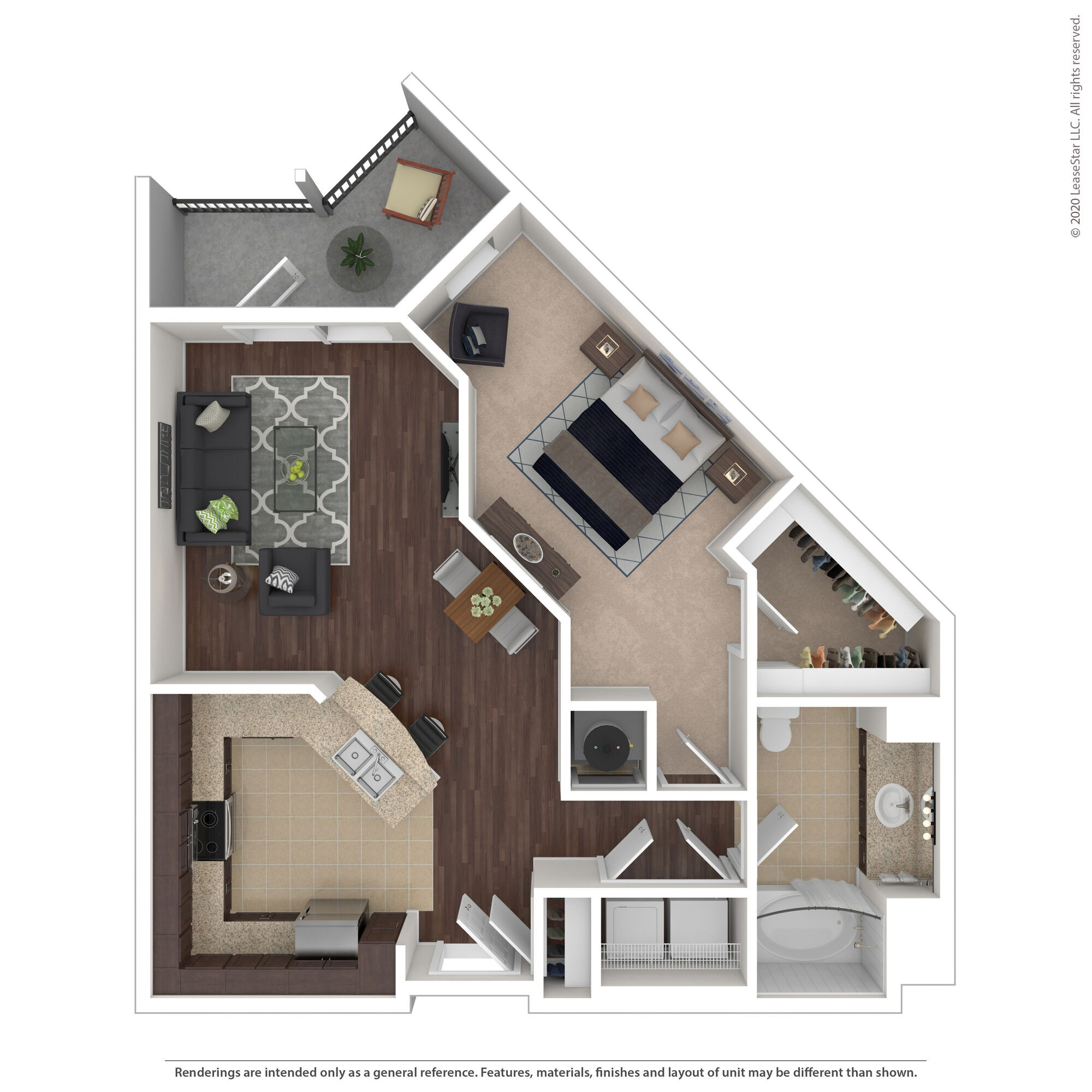 1D floor plan