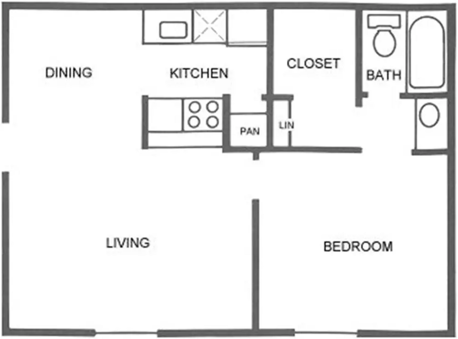 1 Bedroom Apartment – 9707 South Gessner Road #3213, Houston, TX 77071