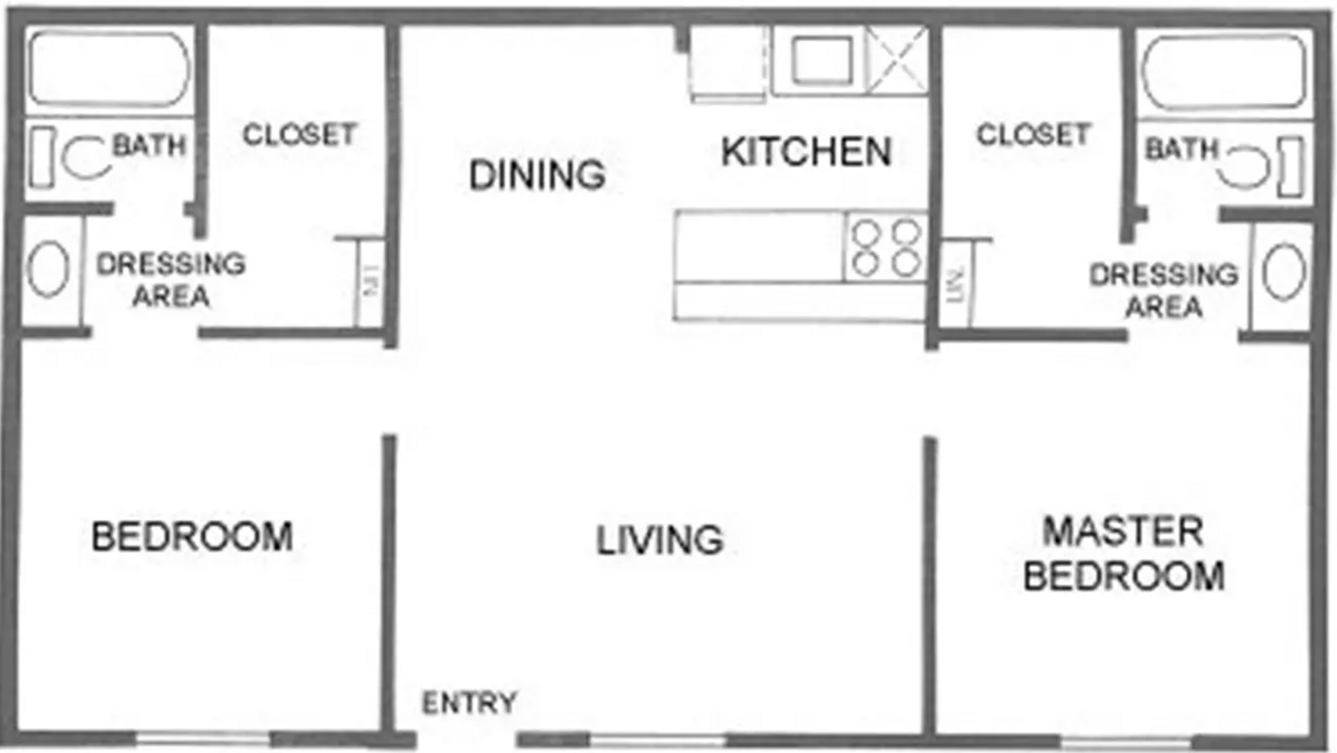 2 Bedroom Apartment – 9707 South Gessner Road #3405, Houston, TX 77071