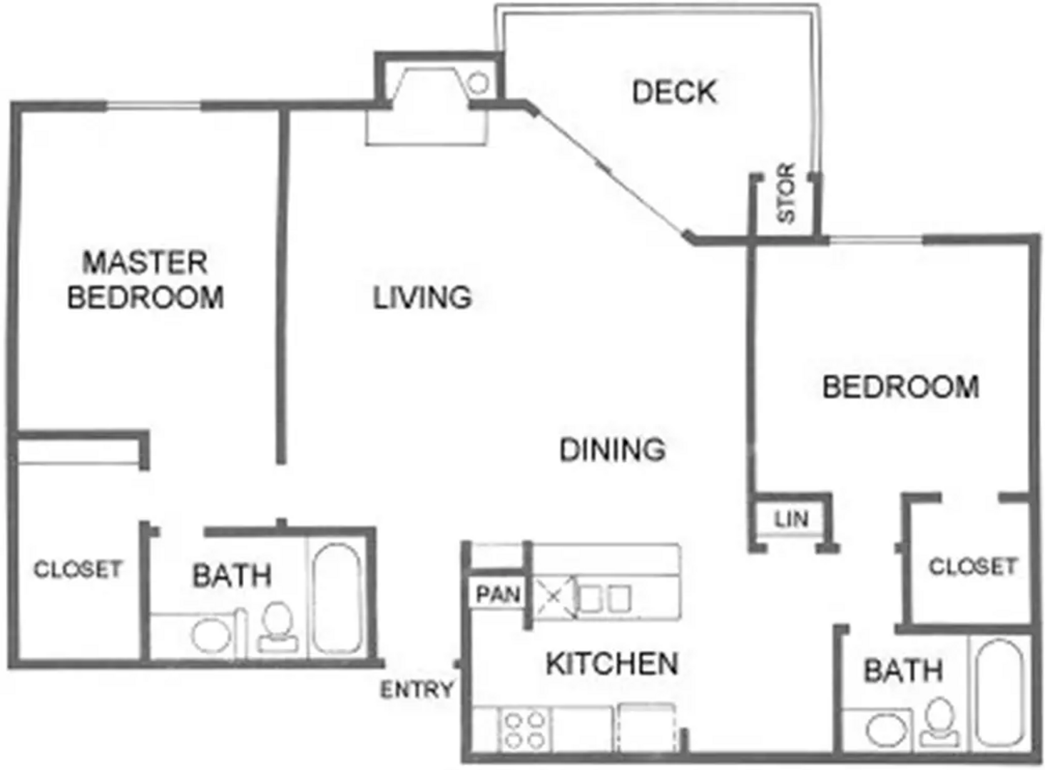 2 Bedroom Apartment – 9707 South Gessner Road #2207, Houston, TX 77071