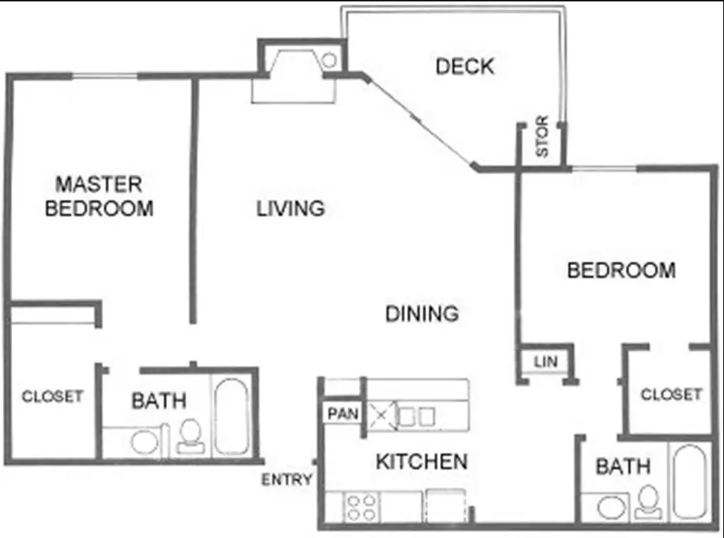 2 Bedroom Apartment – 9707 South Gessner Road #3911, Houston, TX 77071