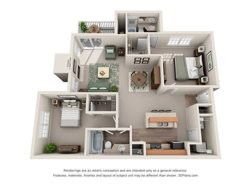Oak floor plan
