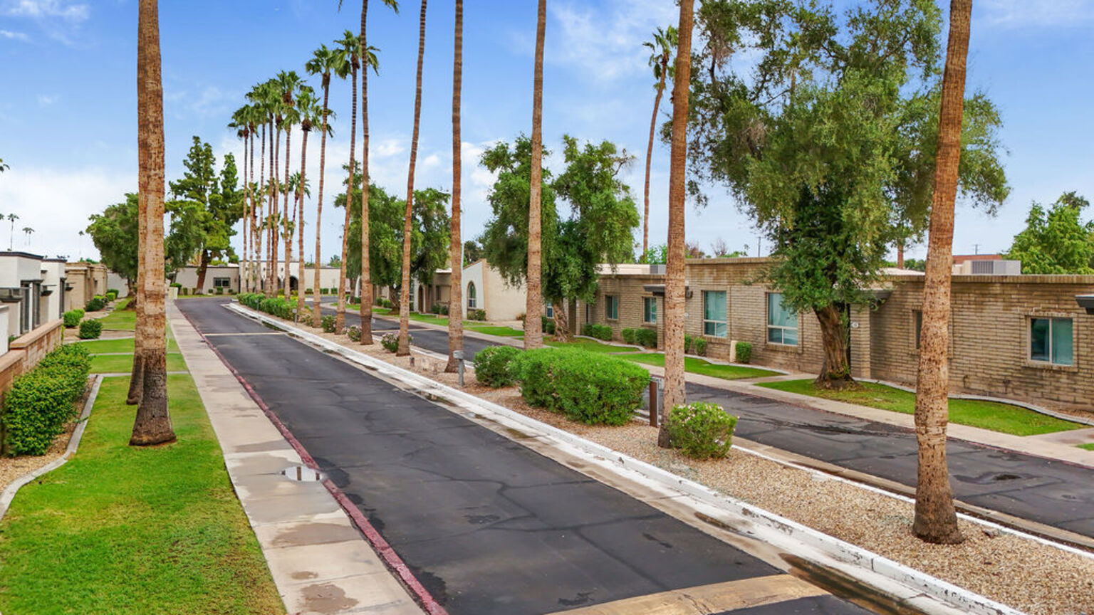 Building exterior at La Palmilla.
