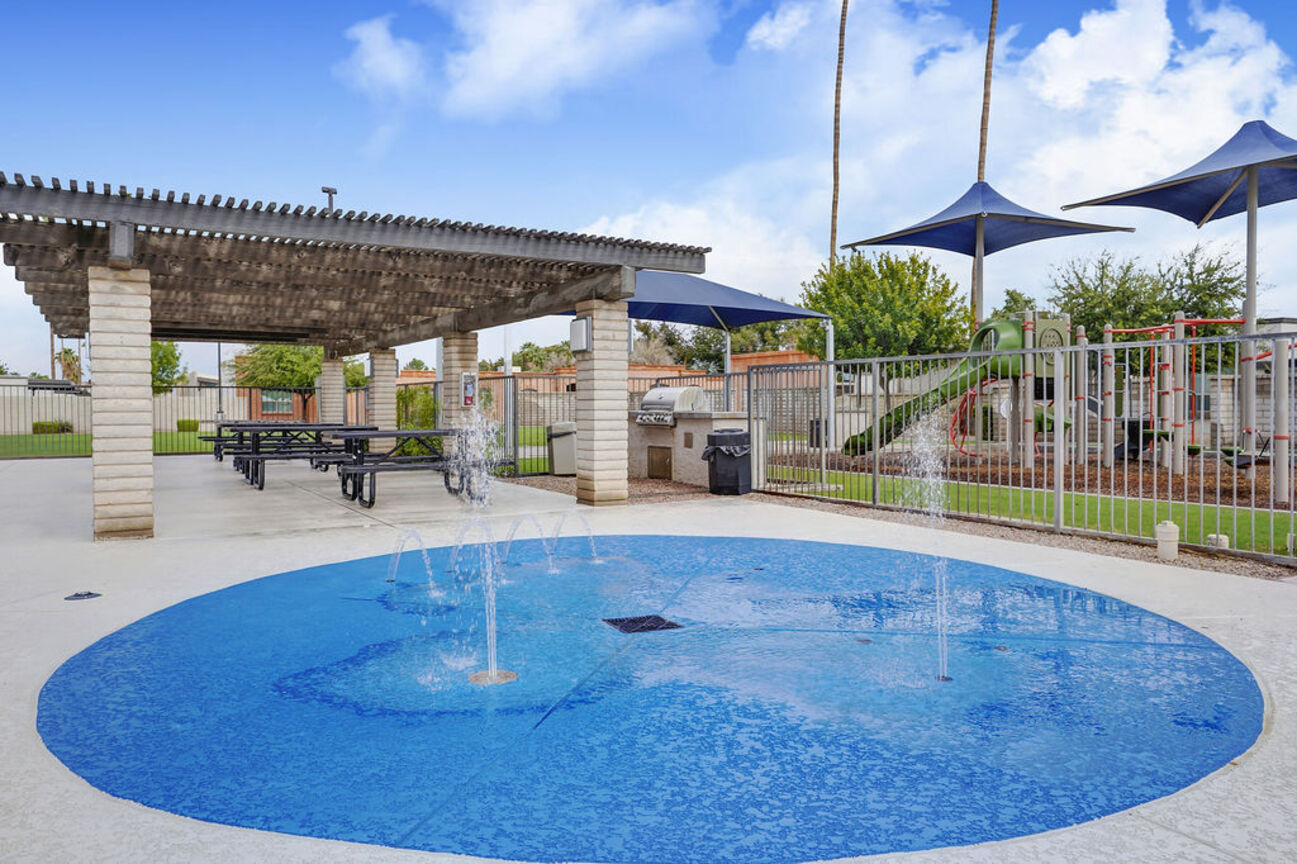 Splash pad at La Palmilla.