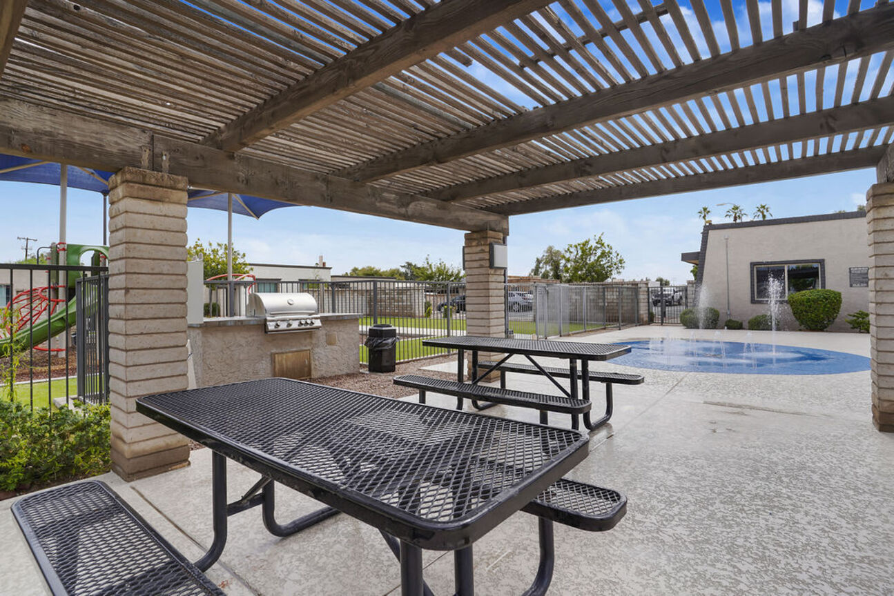 Shared outdoor space at La Palmilla.