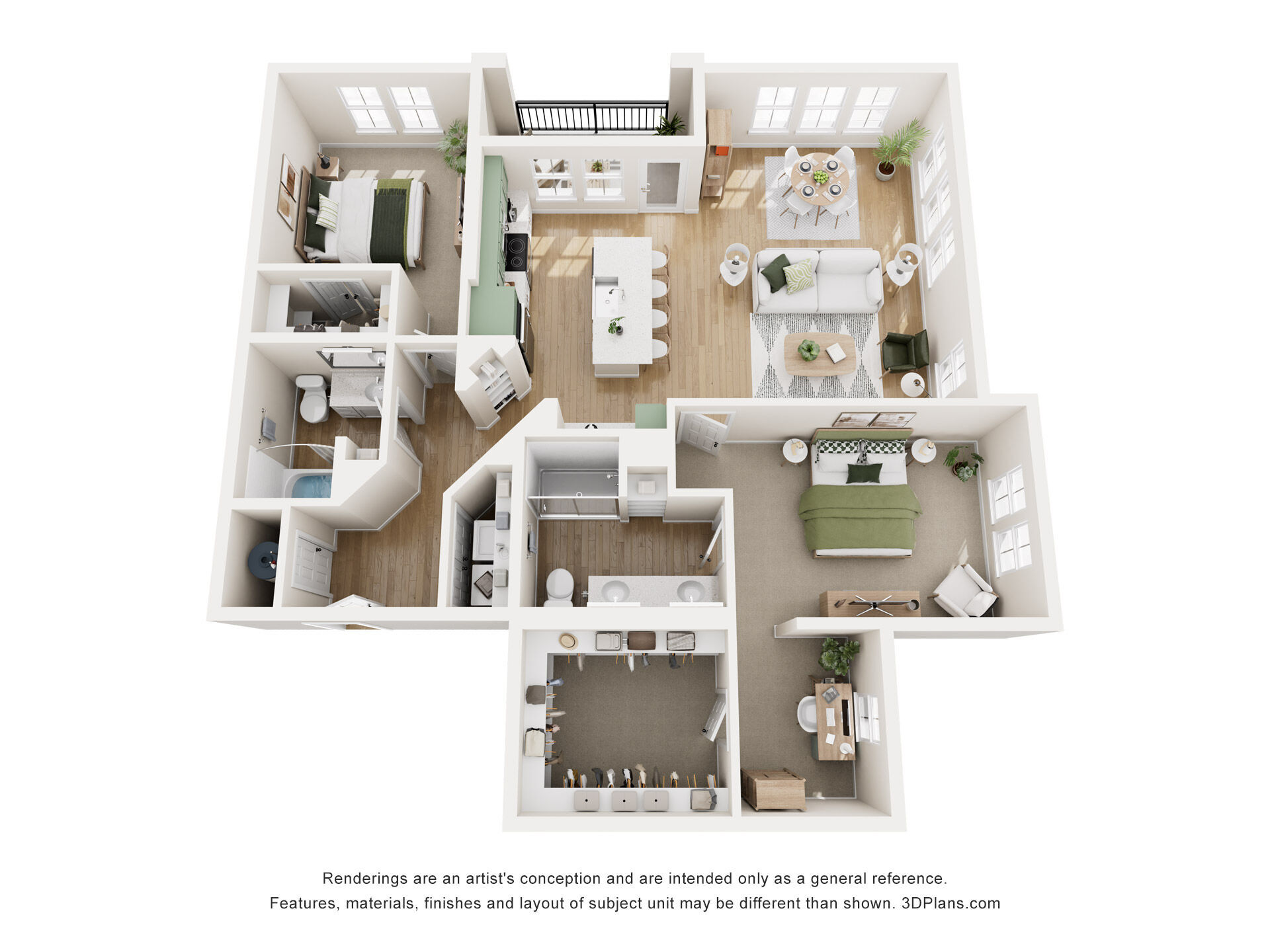B3R2 floor plan