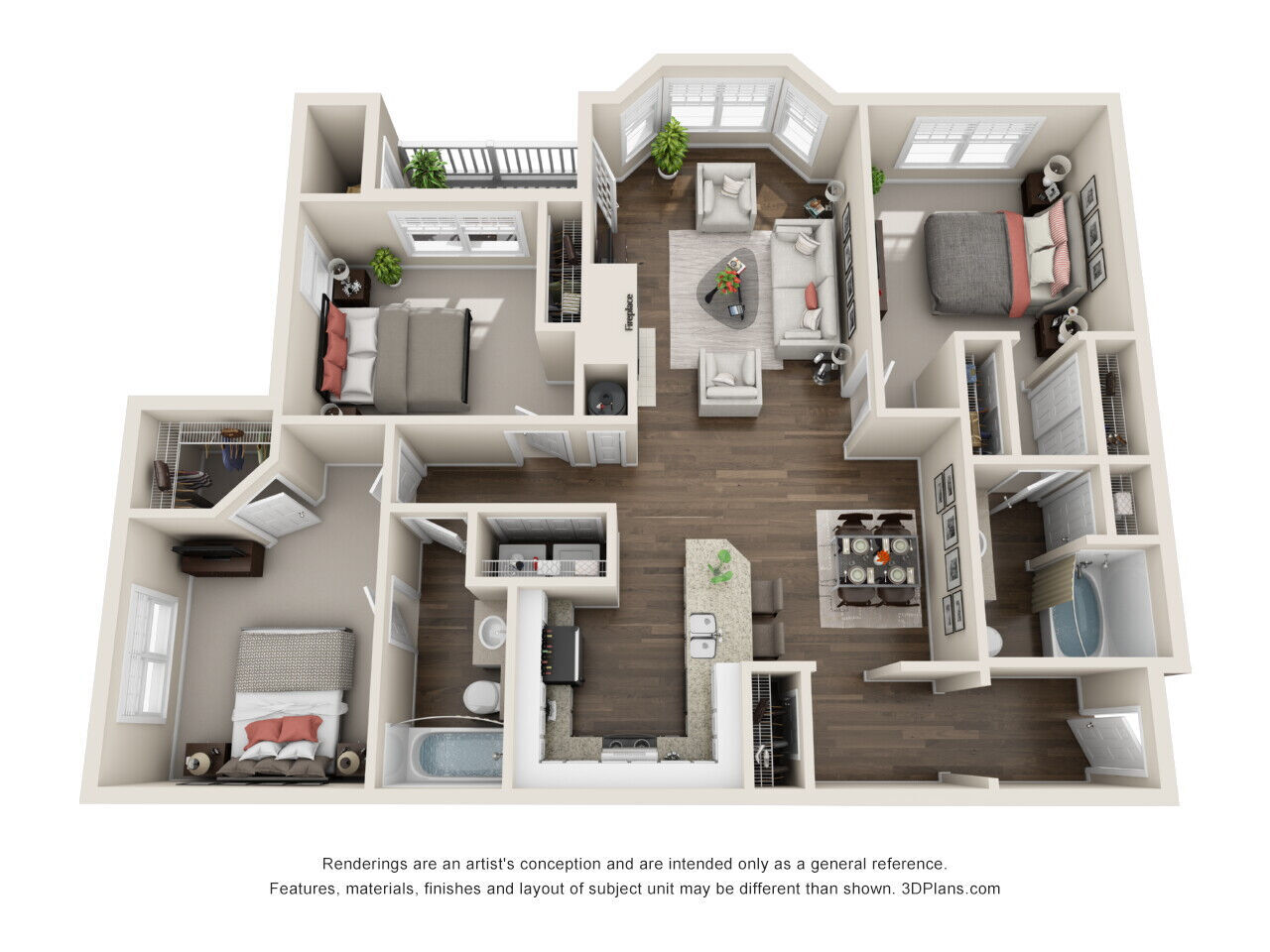 The Peachtree Renovated floor plan