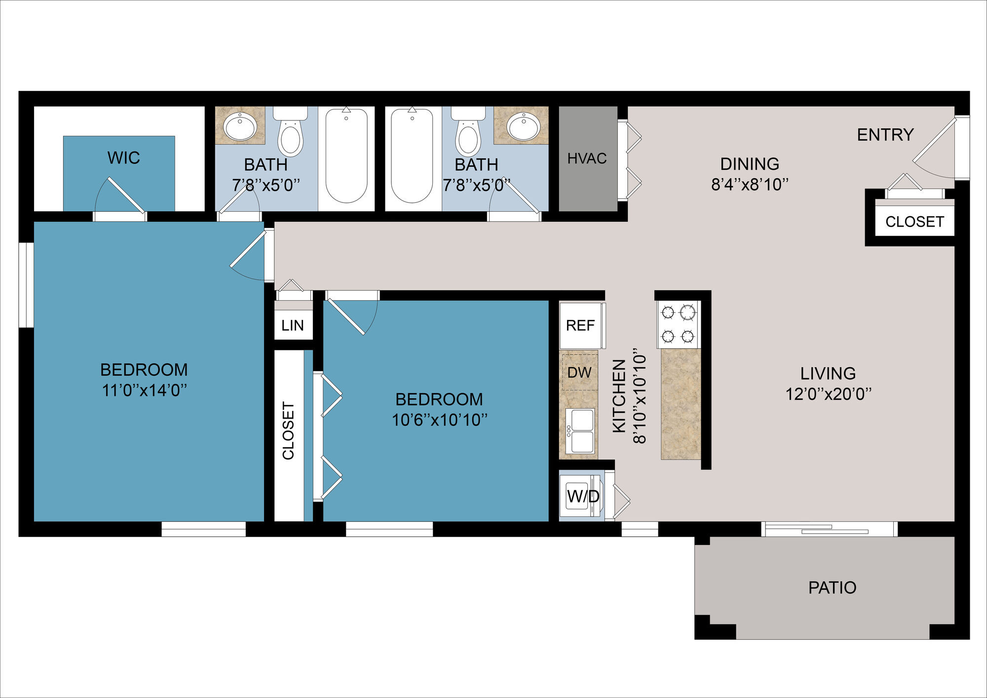 B2 Renovated floor plan