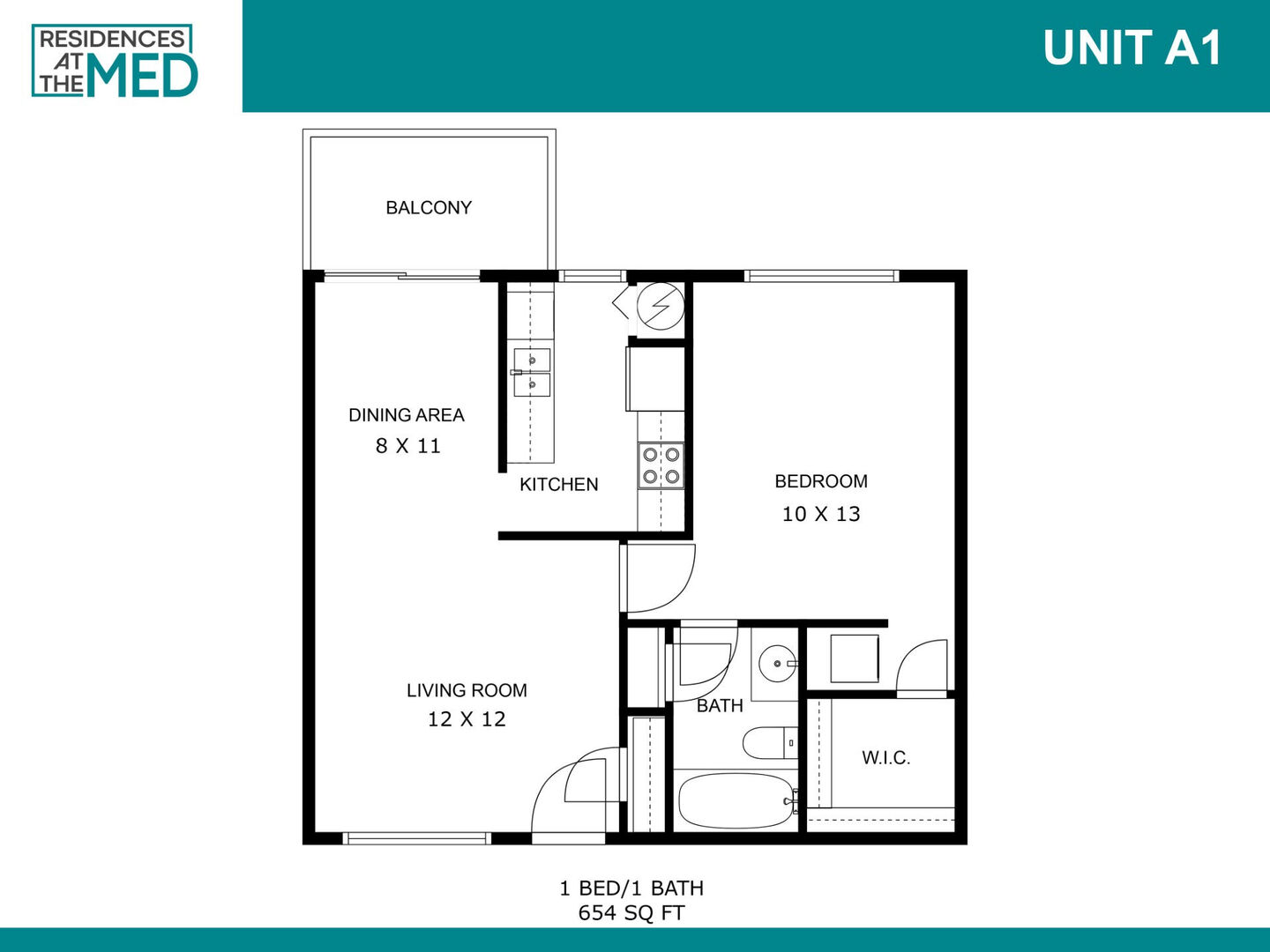 1 Bedroom Apartment – 2111 Holly Hall St. #2917, Houston, TX 77054