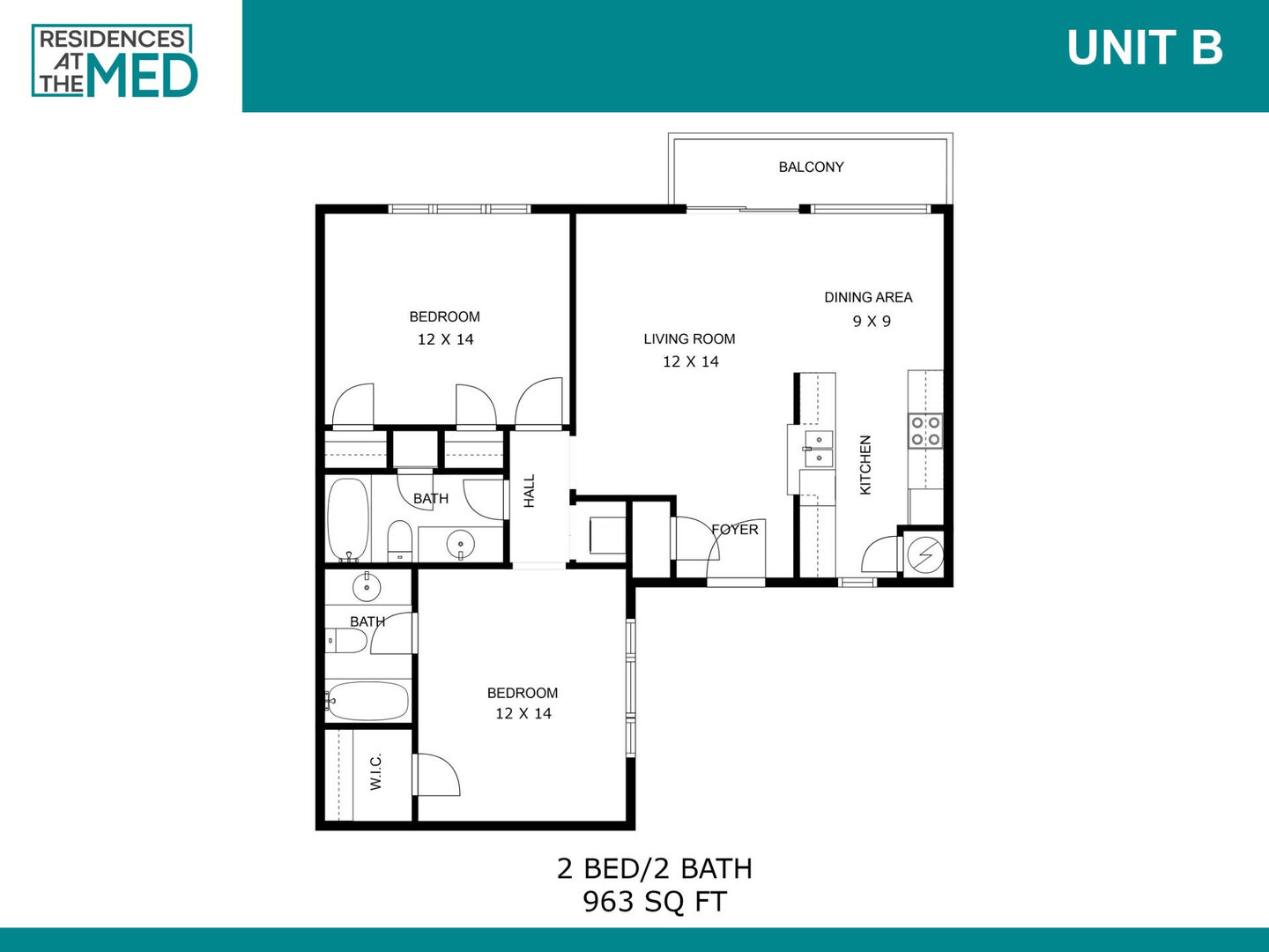 2 Bedroom Apartment – 2111 Holly Hall St. #3609, Houston, TX 77054