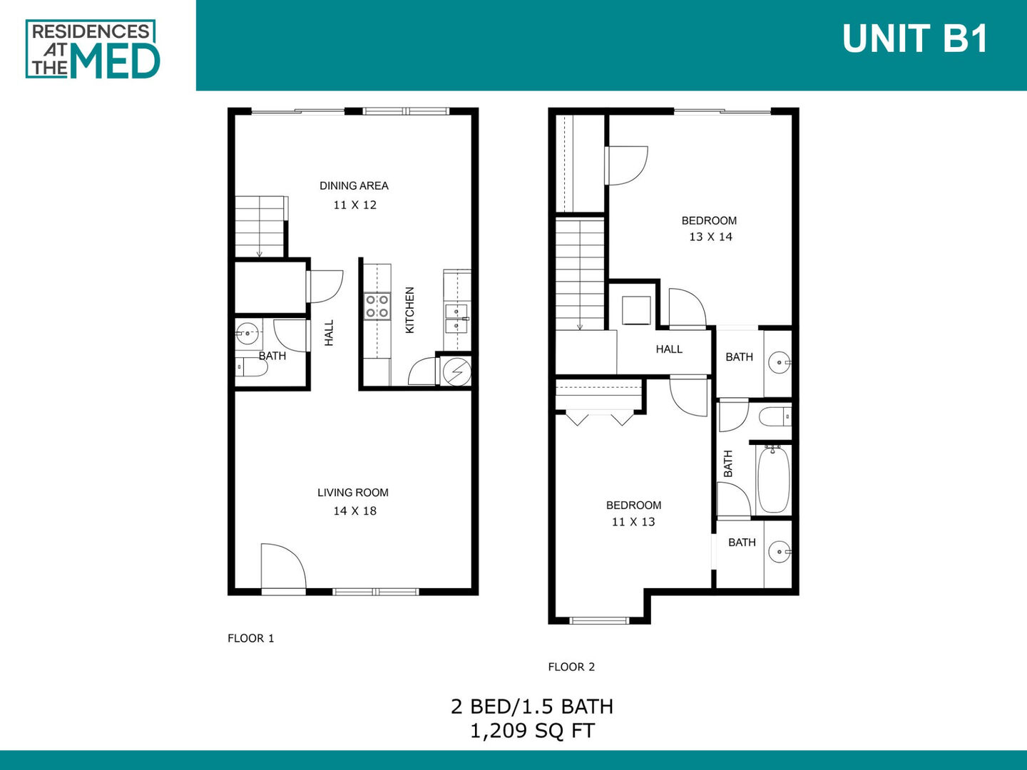 2 Bedroom Apartment – 2111 Holly Hall St. #504, Houston, TX 77054