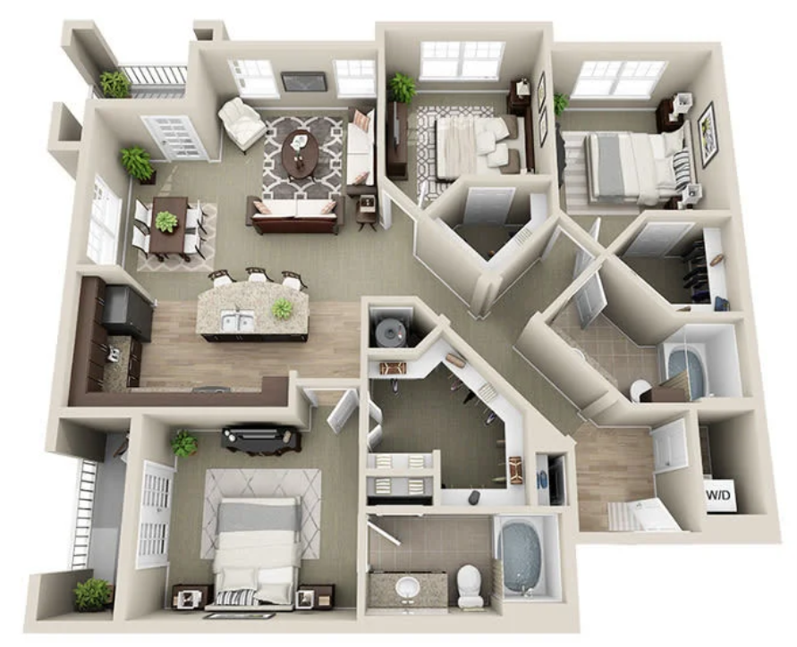 C1 - Flock floor plan