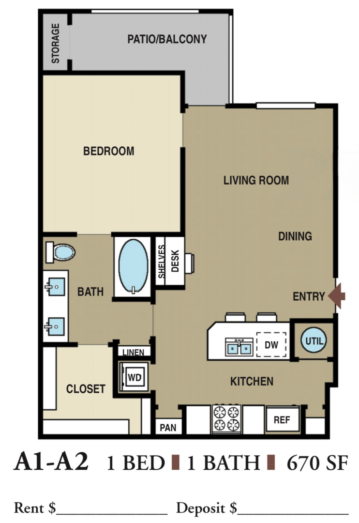 1 Bedroom Apartment – 17011 West Little York Drive #435, Houston, TX 77084