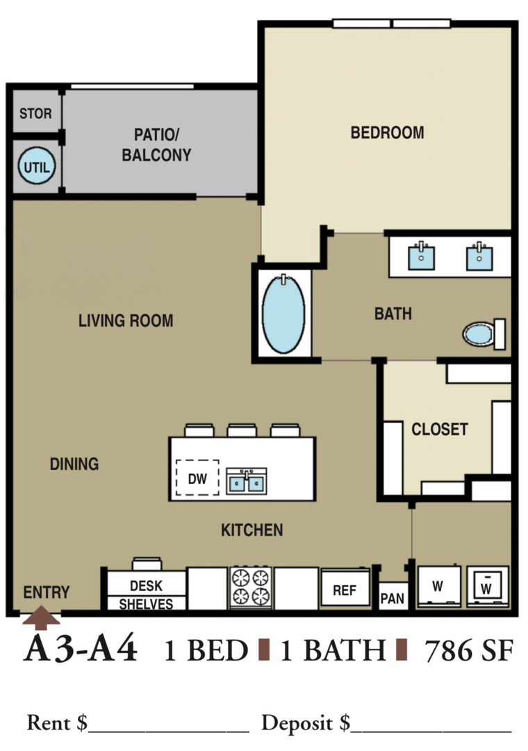 1 Bedroom Apartment – 17011 West Little York Drive #423, Houston, TX 77084