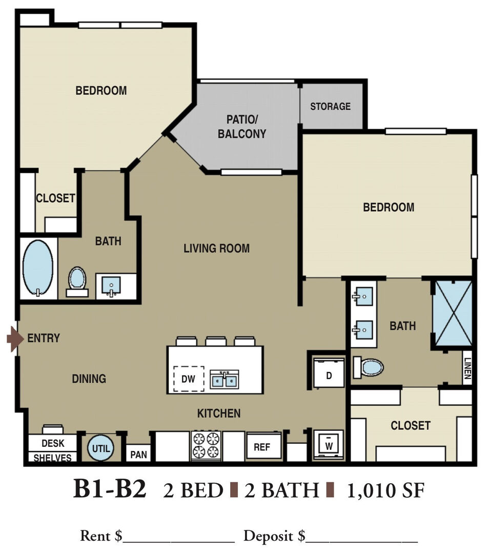 2 Bedroom Apartment – 17011 West Little York Drive #438, Houston, TX 77084