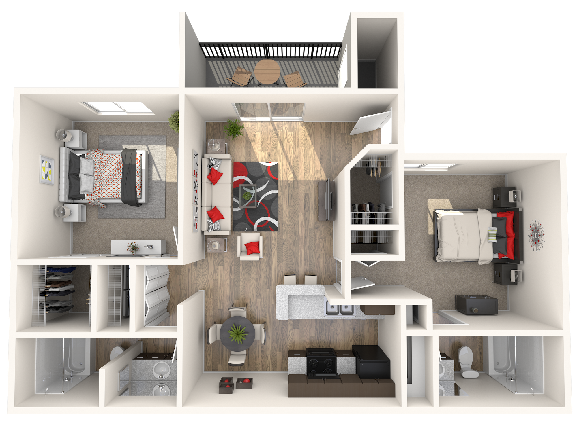 2x2 Ar floor plan