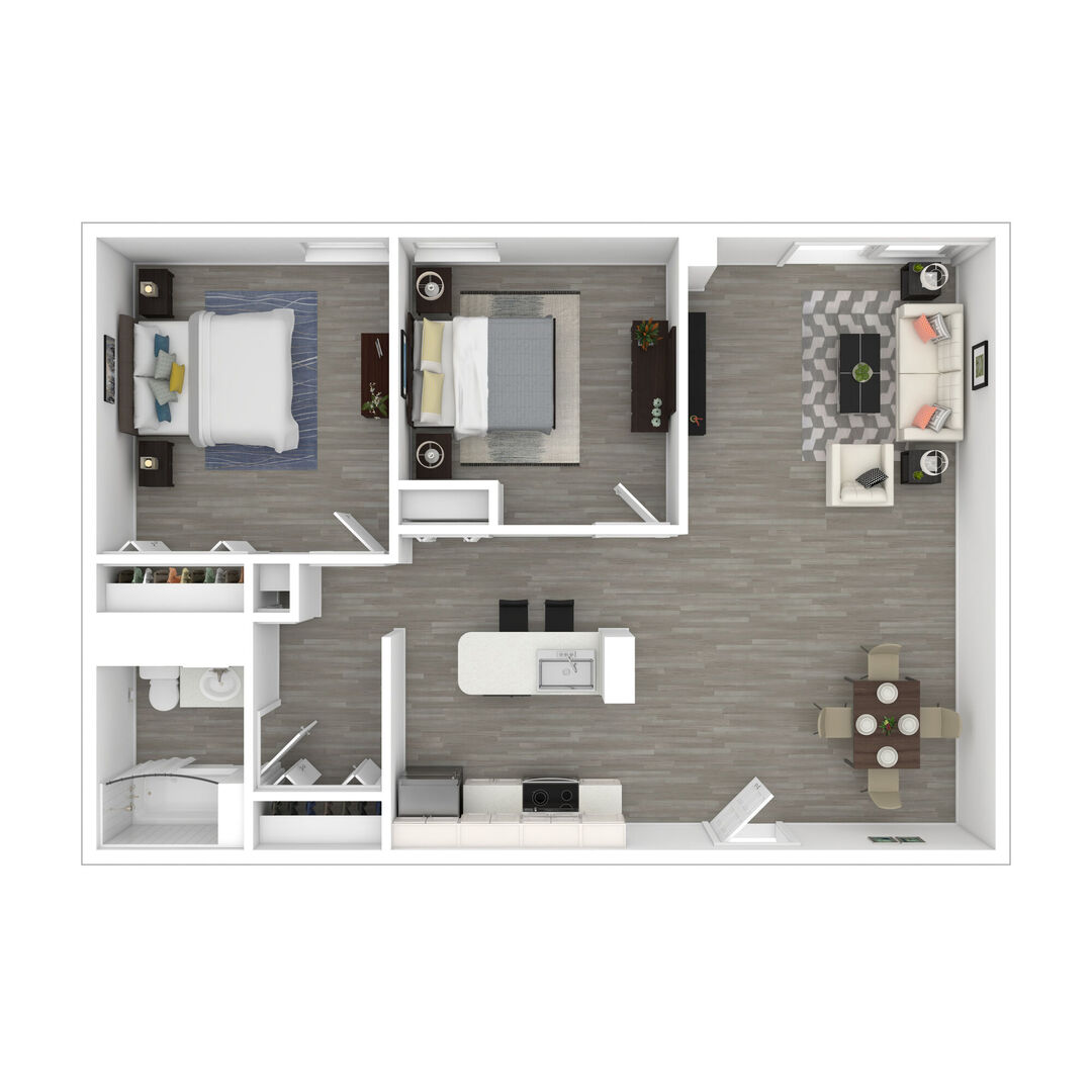2 Bedroom F floor plan