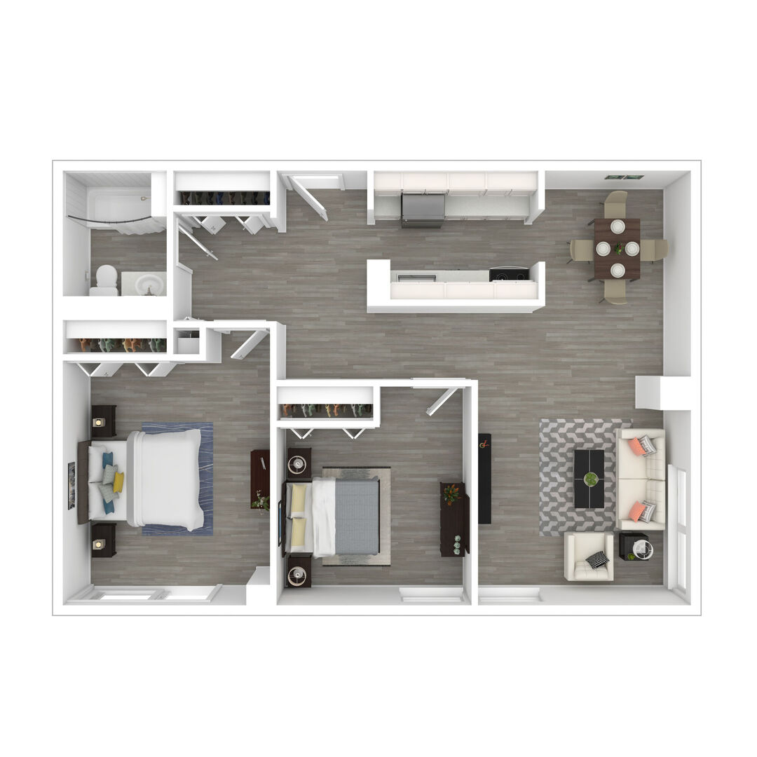 2 Bedroom G floor plan