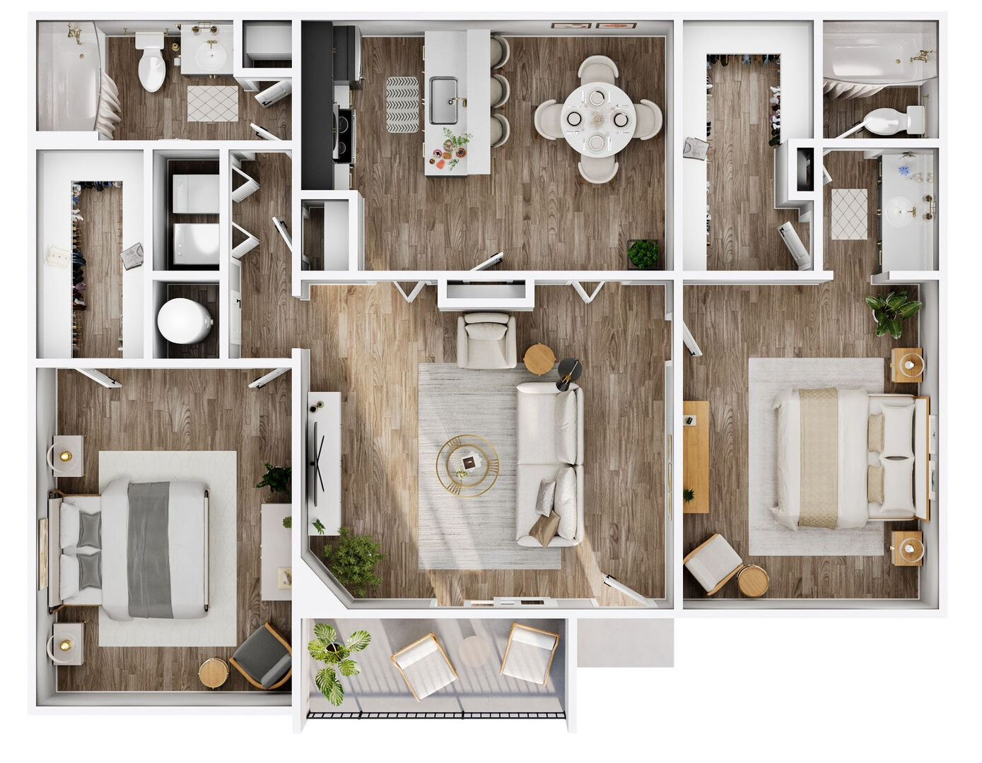 2 Bedroom Apartment – 2101 Hayes Rd #1601, Houston, TX 77077