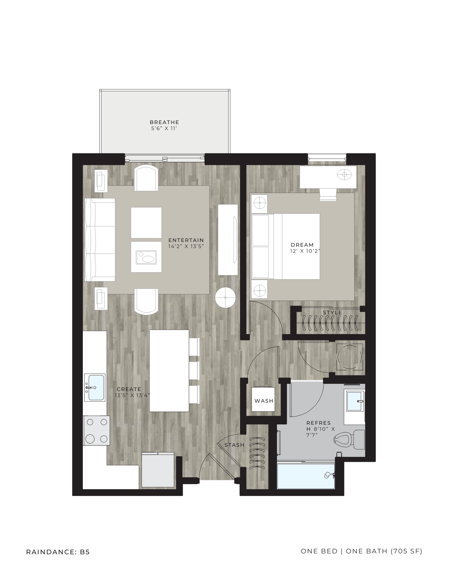 B-5 floor plan