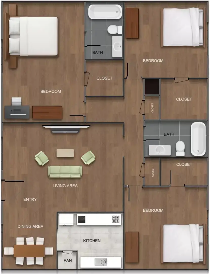 3 Bedroom Apartment – 621 Richey Street #711-68, Pasadena, TX 77506