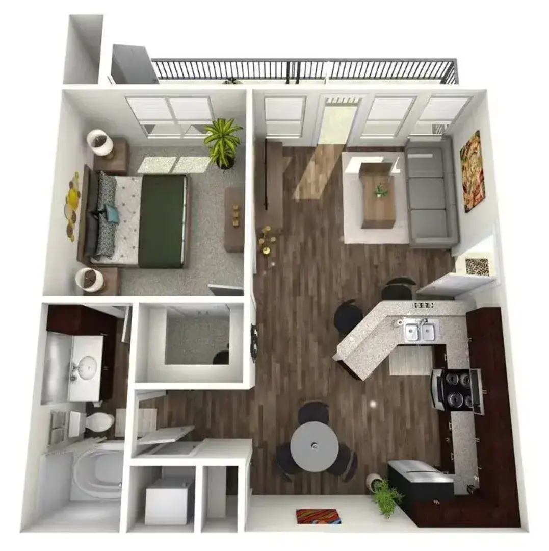 1 Bedroom Apartment – 2828 Hayes Rd #717, Houston, TX 77082