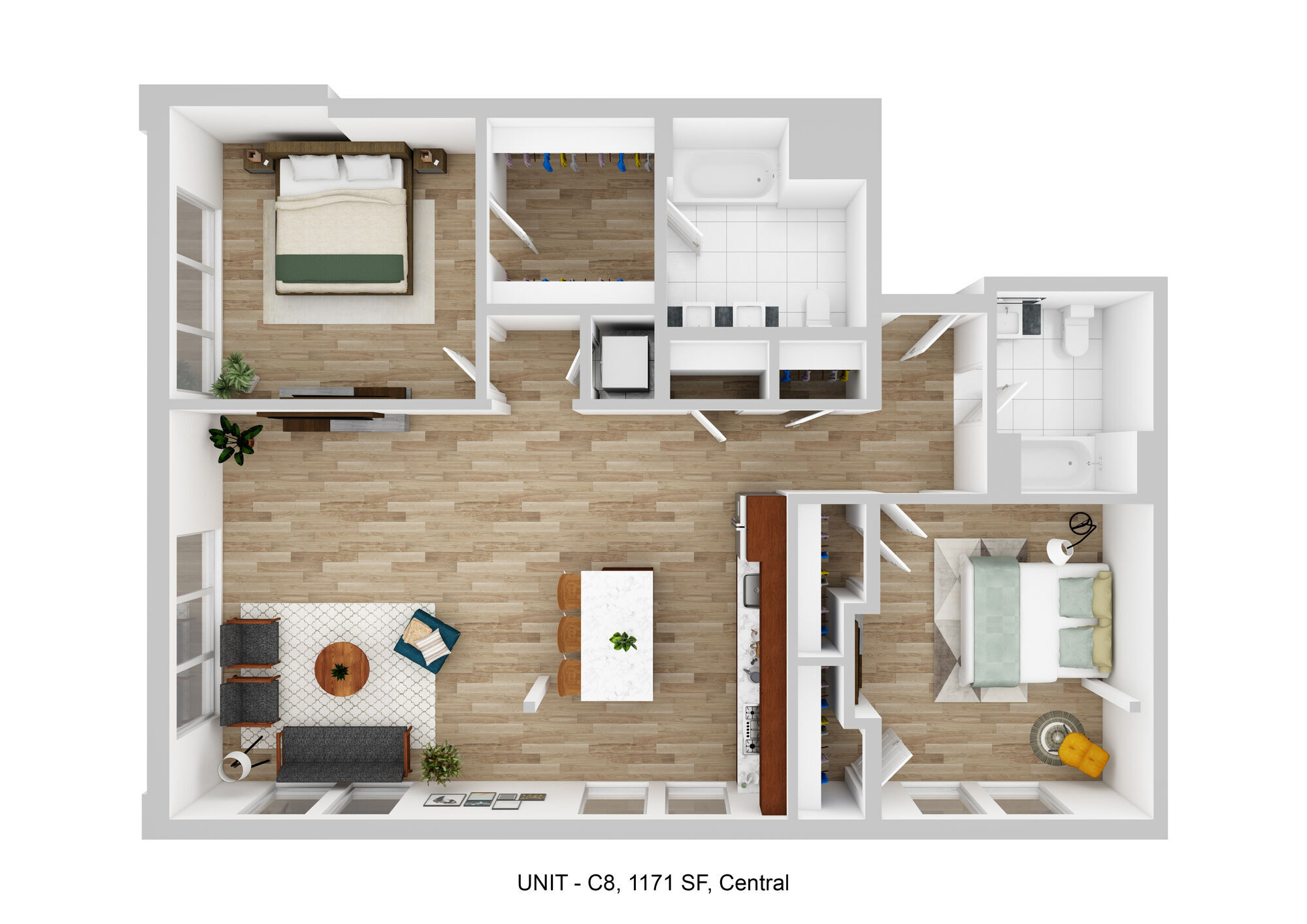 Central floor plan