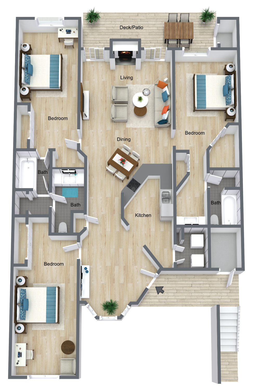 3B floor plan