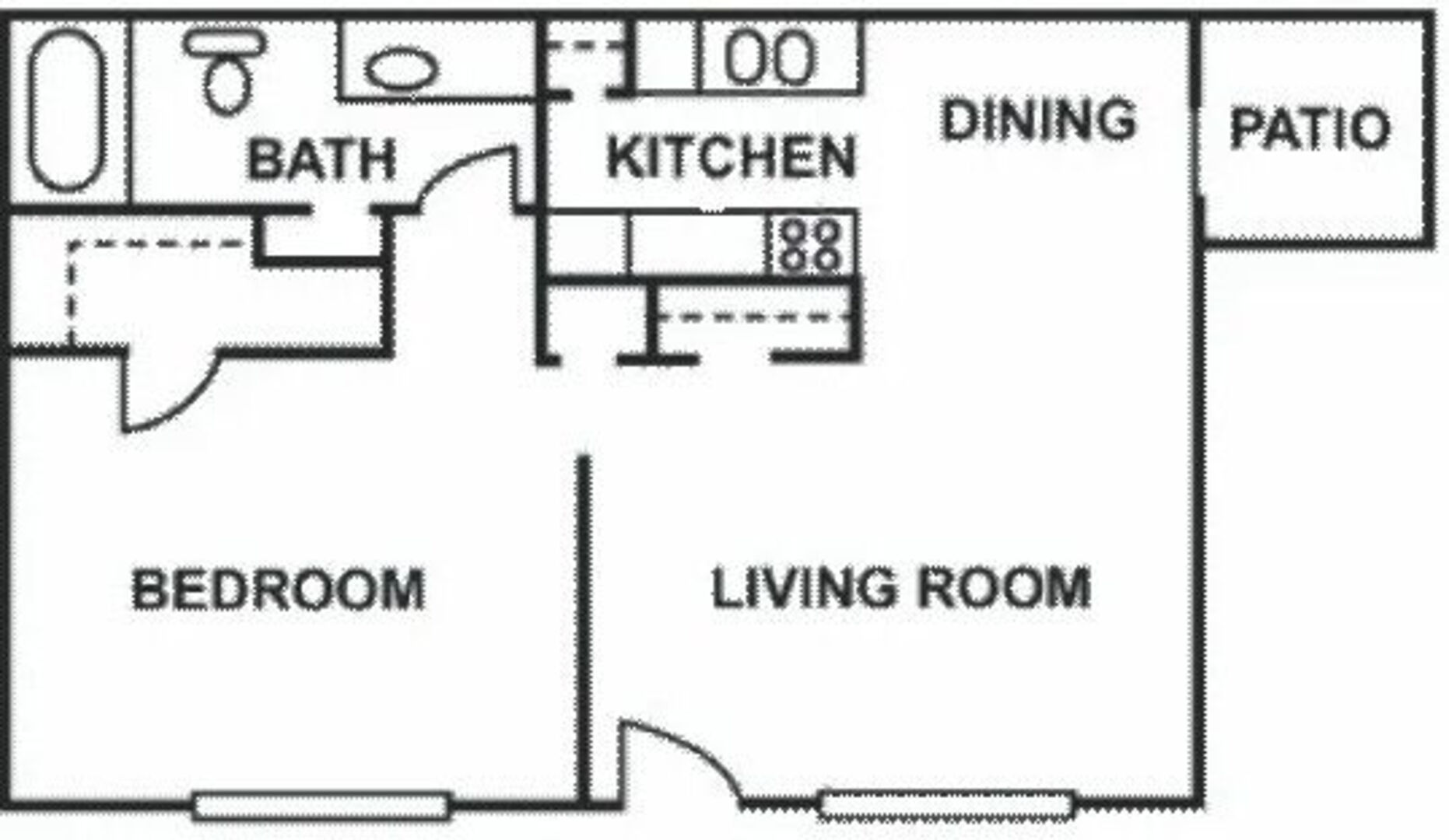 1 Bedroom Apartment – 7201 Spencer Hwy #412, Pasadena, TX 77505