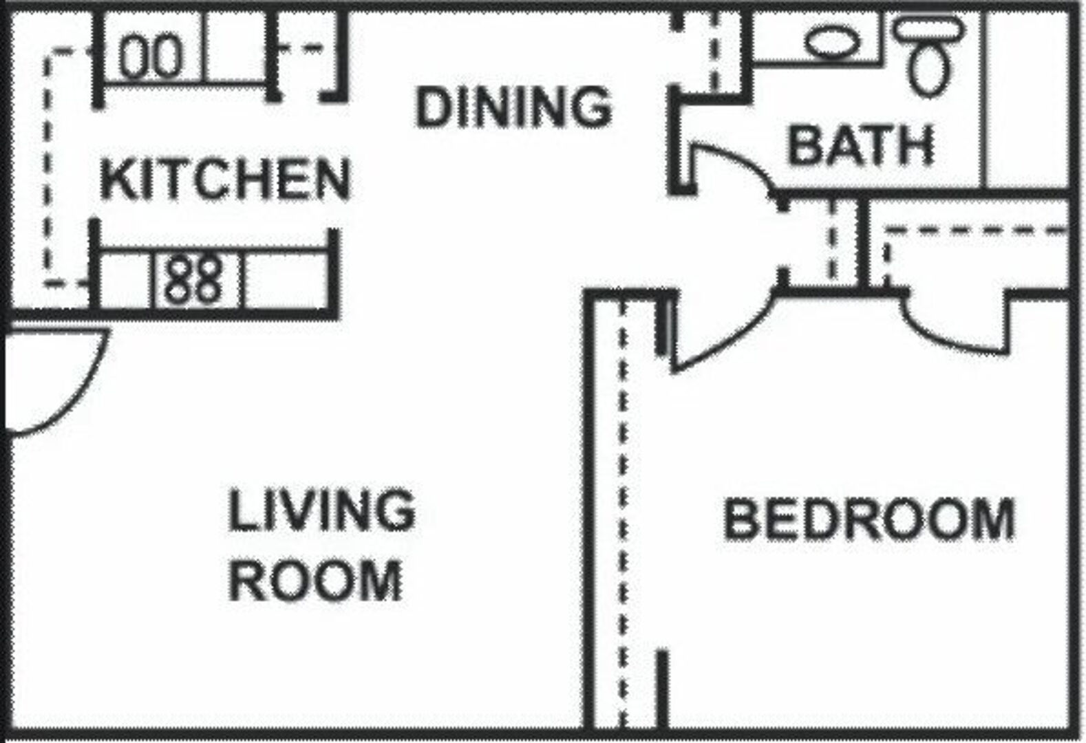 1 Bedroom Apartment – 7201 Spencer Hwy #4, Pasadena, TX 77505