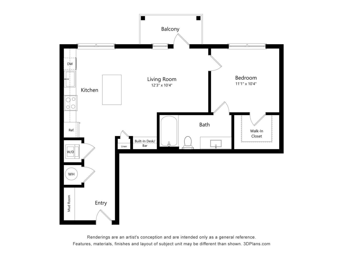 1 Bedroom Apartment – 2800 Foxfield Parkway #5107, Douglasville, GA 30135